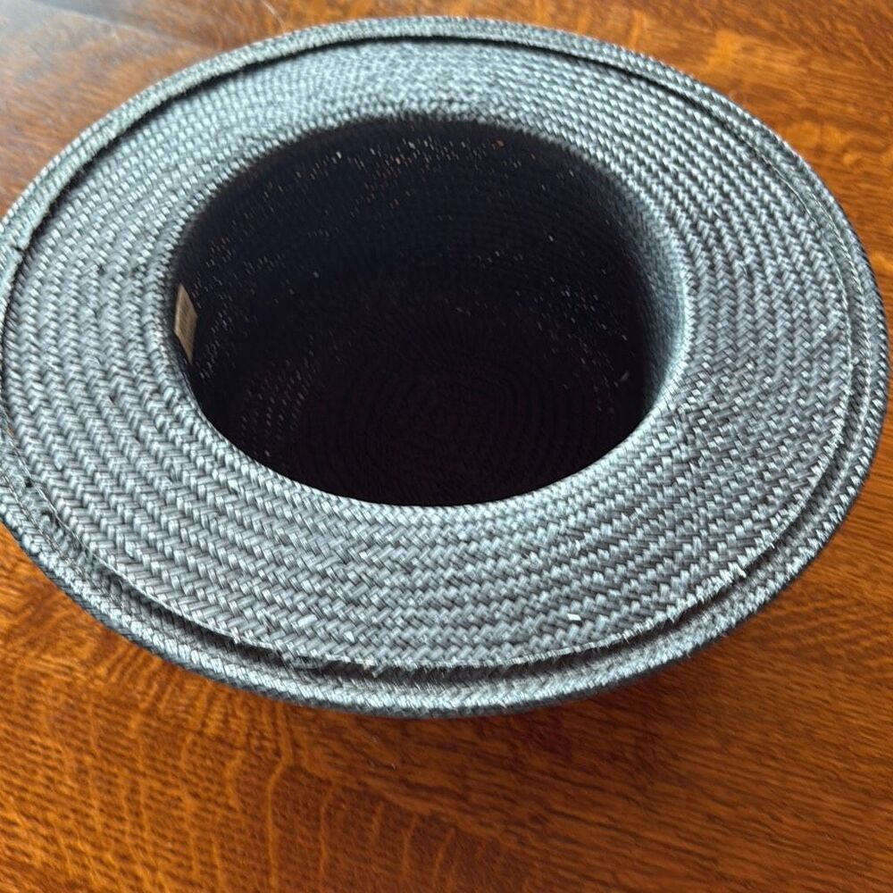 Vintage ESPIRIT Black Straw Hat Women’s Size Small - Picture 9 of 11